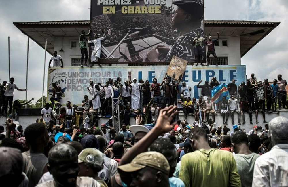 Supporters of Felix Tshisekedi